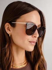Le Specs Brown Caliente Sunglasses - Image 5 of 5