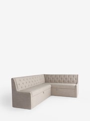 Chunky Weave Mid Natural Wolton Right Hand Corner Storage Dining Bench - Image 9 of 13