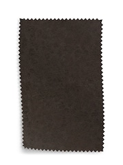 Set of 2 Monza Faux Leather Peppercorn Brown Mid Wood Leg Hamilton Non Arm Quilted Dining Chairs - Image 10 of 10