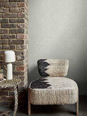 Abigail Ahern Cream Artisan Weave 10M Wallpaper - Image 1 of 5