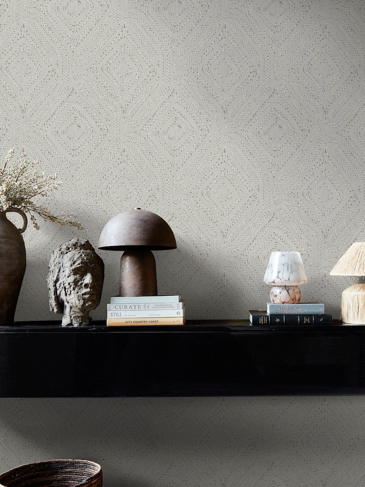 Abigail Ahern Cream Artisan Weave 10M Wallpaper - Image 5 of 5