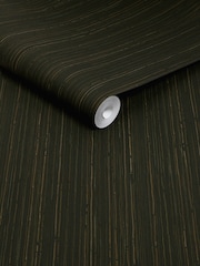 Abigail Ahern Forest Fibre Stripe 10M Wallpaper - Image 3 of 5