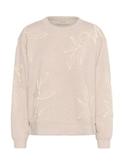 Cream Natural Lovisa Embroidery Long Sleeve Jumper - Image 5 of 6