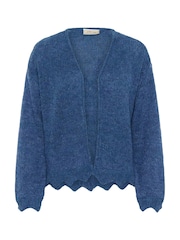 Cream Blue Niso Long Sleeve Open Front Cardigan - Image 5 of 6