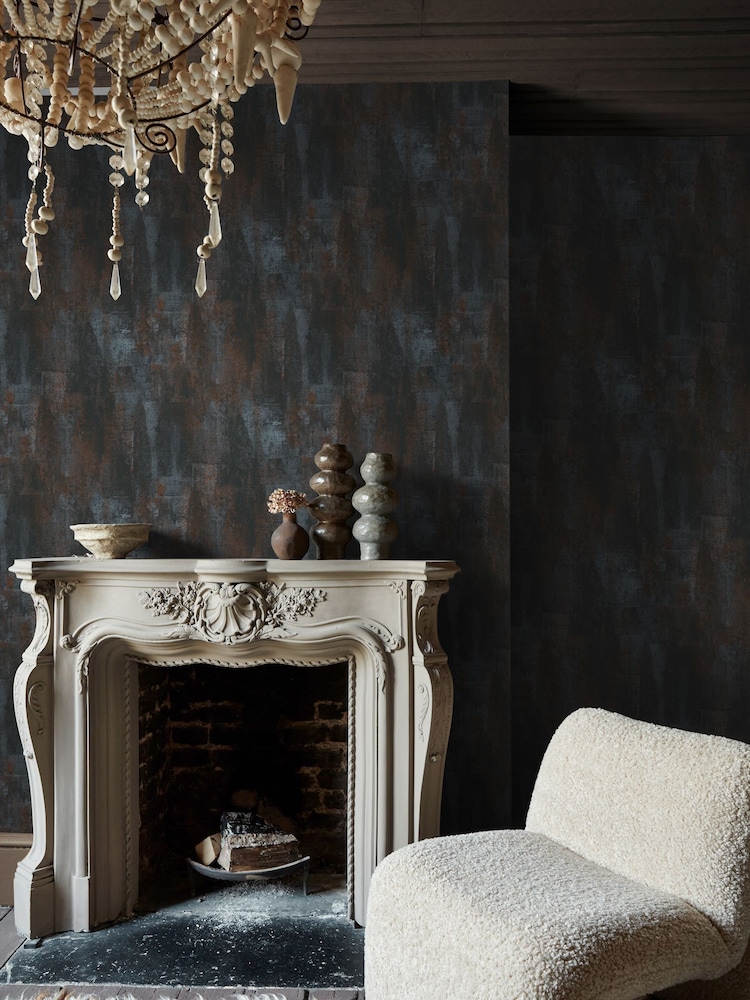 Abigail Ahern Nightfall Oxidized Opulence A4 Wallpaper Sample - Image 1 of 5