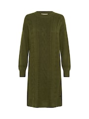 Cream Green Dela Long Sleeve Knit Dress - Image 5 of 6