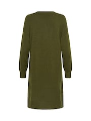 Cream Green Dela Long Sleeve Knit Dress - Image 6 of 6