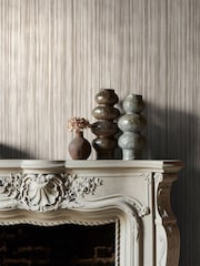 Abigail Ahern Pewter Linear Luxe A4 Wallpaper Sample - Image 5 of 5