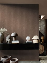 Abigail Ahern Sable Fibre Stripe A4 Wallpaper Sample - Image 1 of 5