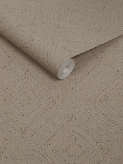 Abigail Ahern Fawn Artisan Weave A4 Wallpaper Sample - Image 3 of 5