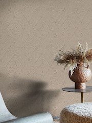 Abigail Ahern Fawn Artisan Weave A4 Wallpaper Sample - Image 5 of 5