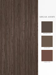 Abigail Ahern Chocolate Fibre Stripe A4 Wallpaper Sample - Image 4 of 5