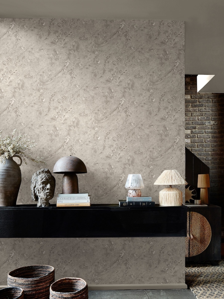 Abigail Ahern Dove Boheme Marble A4 Wallpaper Sample - Image 1 of 5