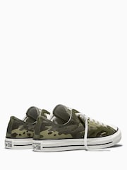 Converse Green Chuck Taylor All Star Wide Camo Trainers - Image 4 of 6