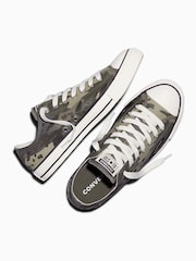 Converse Green Chuck Taylor All Star Wide Camo Trainers - Image 6 of 6