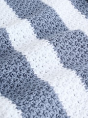 Blue Stripe Knitted Polo Shirt (3-16yrs) - Image 3 of 5