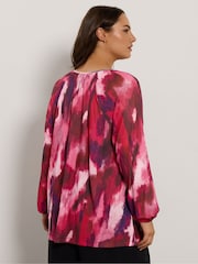 Balloon Sleeve Black Blouse - Image 2 of 5