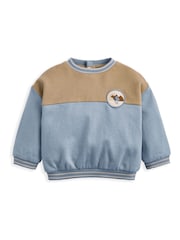 Mamas & Papas Colour Block Brown Sweatshirt & Leggings Set - Slika 3 iz 4