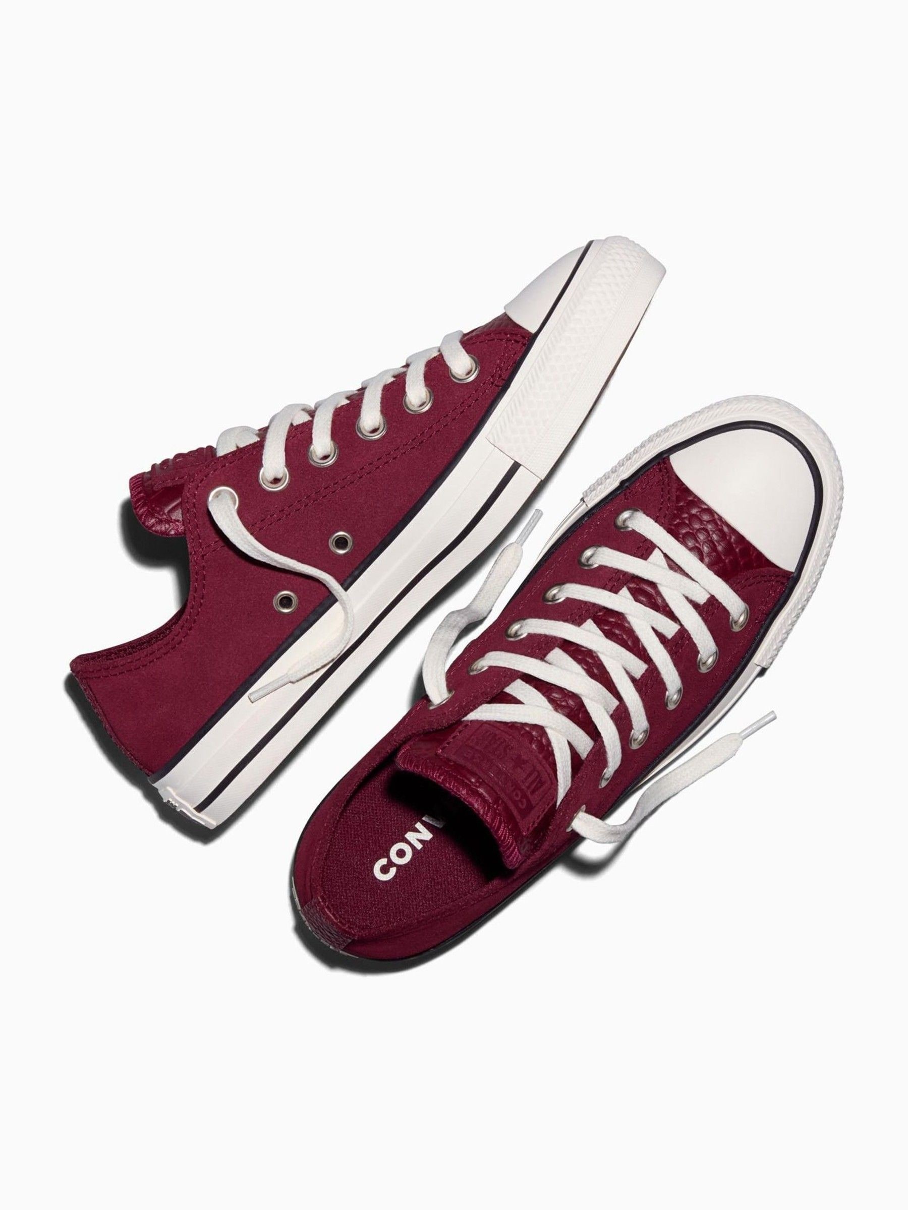 Buy Converse Burgundy Red Chuck Taylor Animal Crocodile Detail