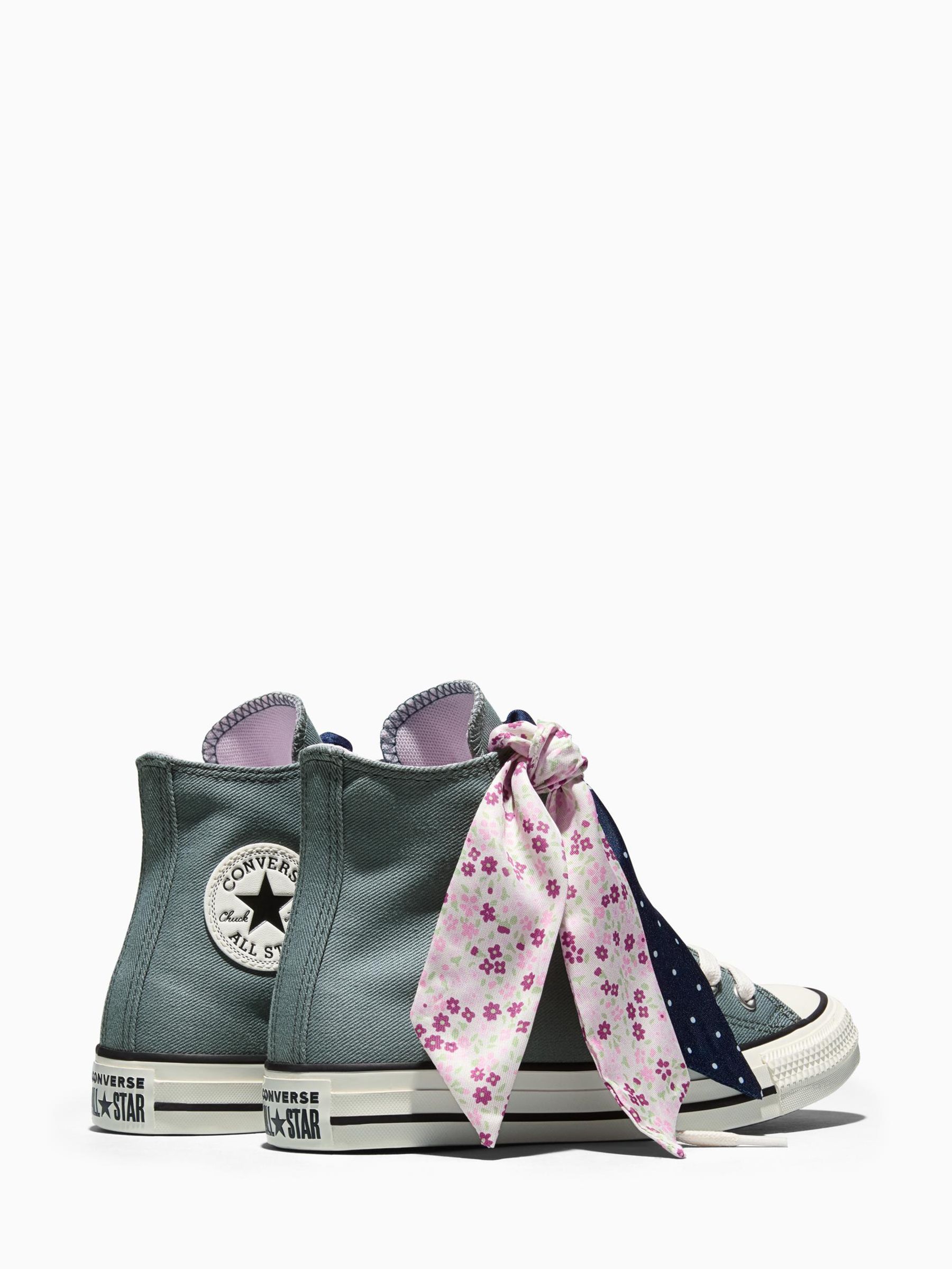 Buy Converse Blue Chuck Taylor Bow Detail High Trainers from Next USA