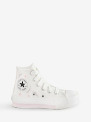 Converse White/Pink Chuck Taylor EVA Lift Floral Trainers - Image 1 of 1