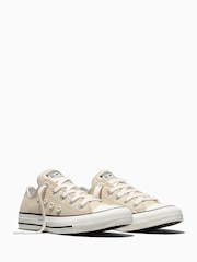 Converse Green Chuck Taylor Beaded Flowers Low Trainers - Image 3 of 6