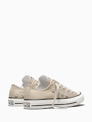 Converse Green Chuck Taylor Beaded Flowers Low Trainers - Image 4 of 6