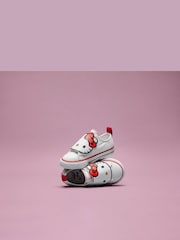 Converse White Hello Kitty 1V Low Trainers - Image 1 of 2