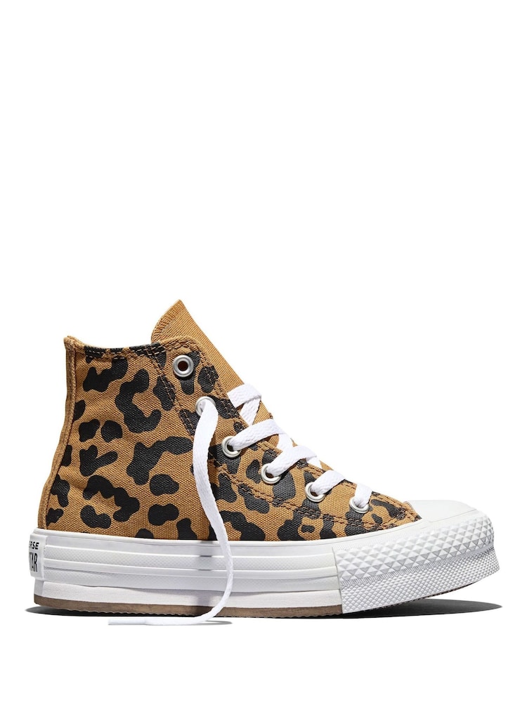 Converse Chuck Taylor EVA Lift Leopard Trainers - Slika 1 iz 8 Converse Chuck Taylor EVA Lift Leopard Trainers - Slika 1 iz 8