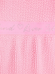 River Island Pink Girls Elastic Textured Swimsuit - Image 3 of 4