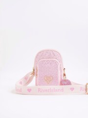 River Island Pink Girls Heatseal Festival Bag - Image 3 of 5