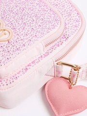 River Island Pink Girls Heatseal Festival Bag - Image 5 of 5