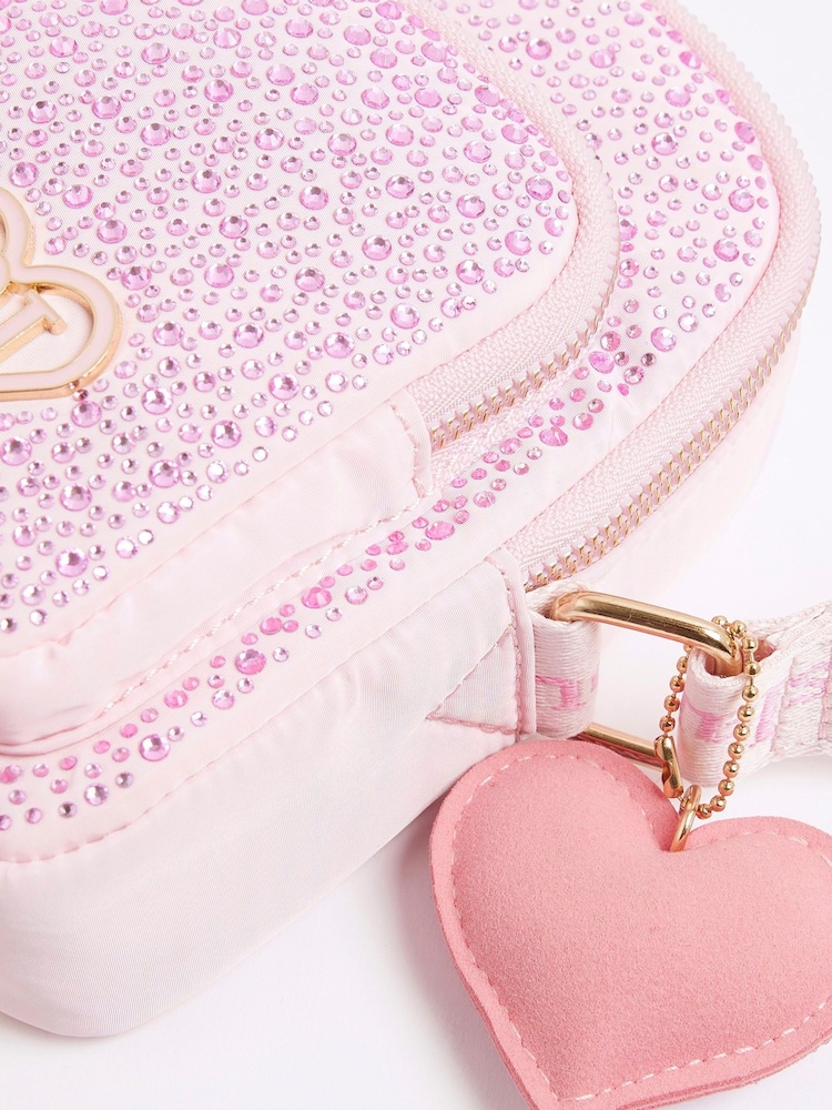 River Island Pink Girls Heatseal Festival Bag - Image 5 of 5