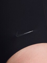 Nike Black Hydralock Luxe V-Neck One Piece Swimsuit - Image 3 of 5