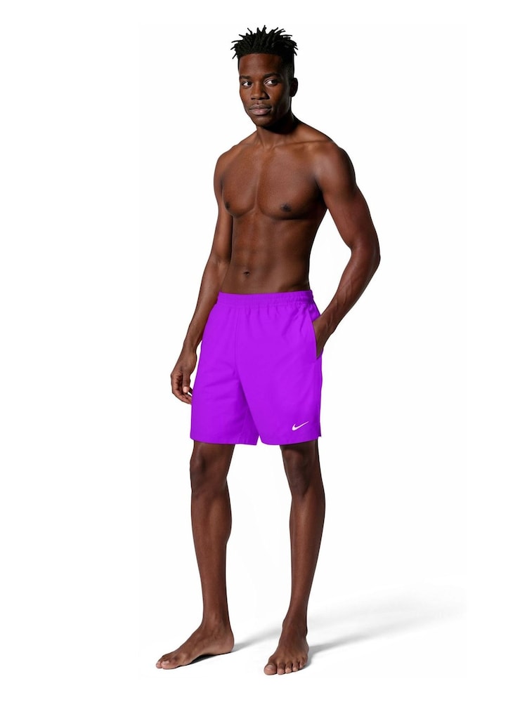 Nike Purple 7 Inch Essential Volley Swim Shorts - Image 6 of 6