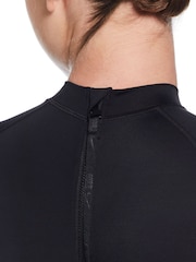 Nike Black Hydralock Long Sleeve One Piece Swimsuit - Image 3 of 6