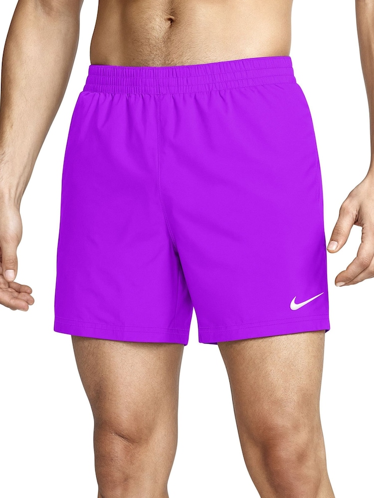 Nike Purple 5 Inch Essential Volley Swim Shorts - Image 2 of 6