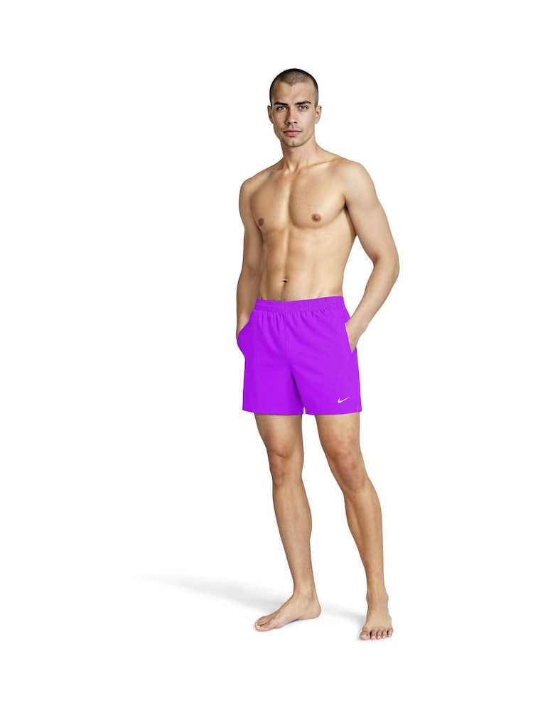 Nike Purple 5 Inch Essential Volley Swim Shorts - Image 6 of 6