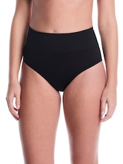 Schwarz - Nike Essential High Waist Full Bikini Bottoms - Bild 1 von 5