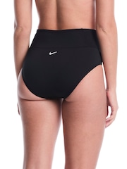 Schwarz - Nike Essential High Waist Full Bikini Bottoms - Bild 2 von 5