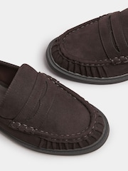 Yours Curve Brown Extra Wide Fit Extra Wide Fit Ruched Loafers - Image 5 of 5