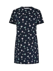Yours Curve Green Cocktail Club Nighties 2 Pack - Image 3 of 8