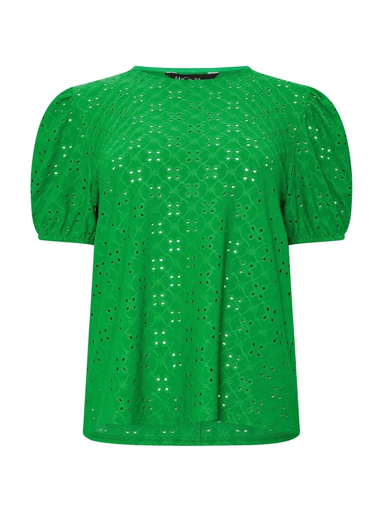 Blusa M&Co Broderie com manga puff sleeve - Imagem 5 de 5