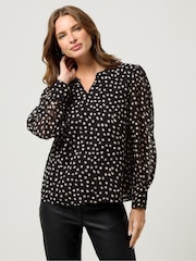M&Co Spot Print Blouse - Imagem 2 de 6
