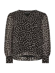 M&Co Spot Print Blouse - Imagem 6 de 6