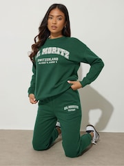 PixieGirl Petite Green St Moritz Sweatshirt - Image 1 of 5