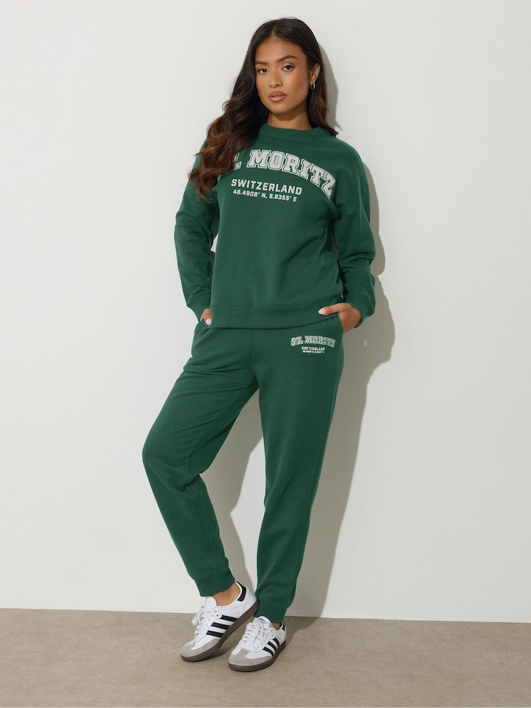PixieGirl Petite Green St Moritz Sweatshirt - Image 2 of 5