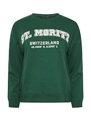PixieGirl Petite Green St Moritz Sweatshirt - Image 5 of 5