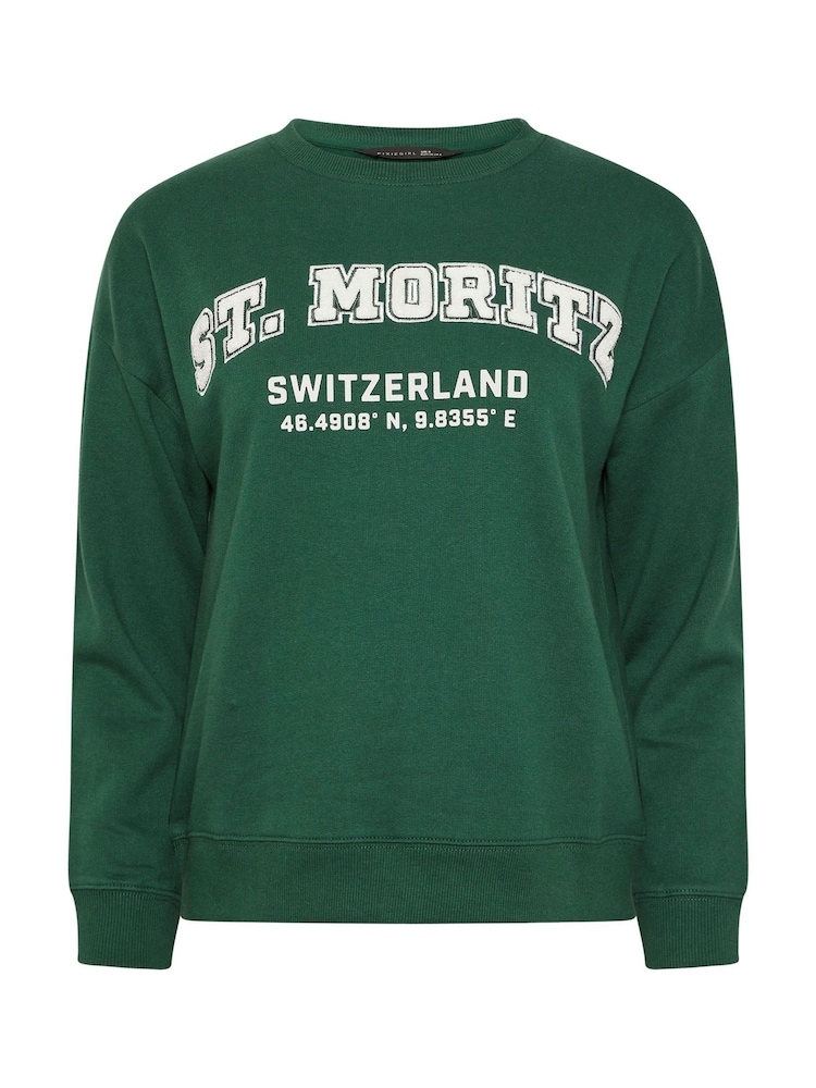 PixieGirl Petite Green St Moritz Sweatshirt - Image 5 of 5