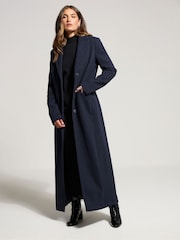 Long Tall Sally Blue Maxi City Coat - Image 3 of 5